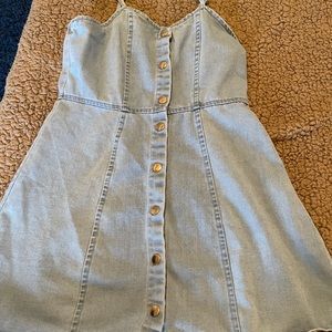 Button front Jean dress